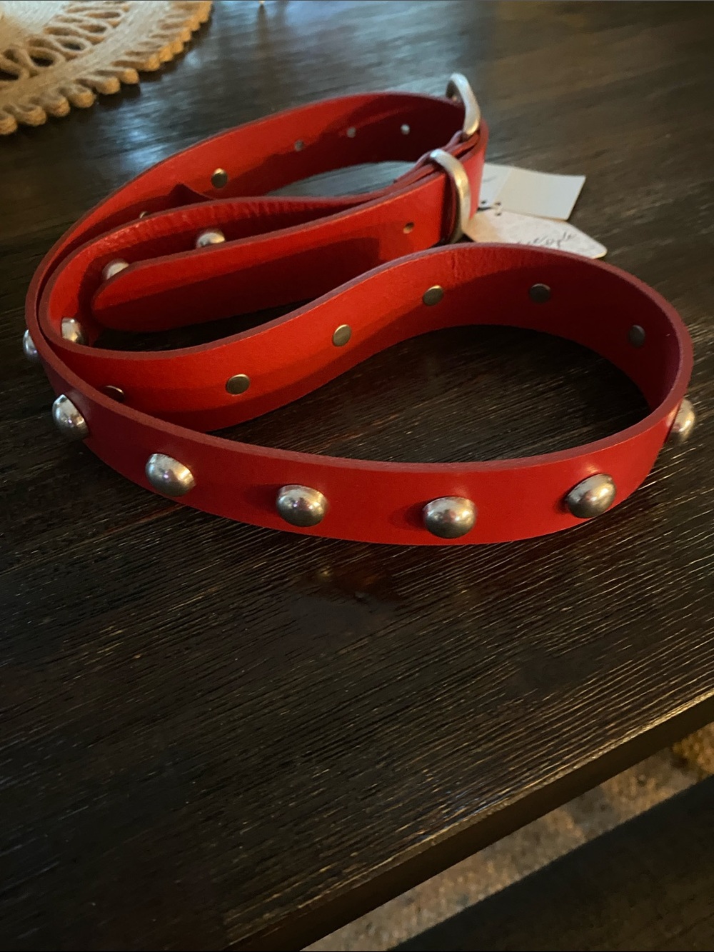 NWT FREE PEOPLE Studded Leather Belt